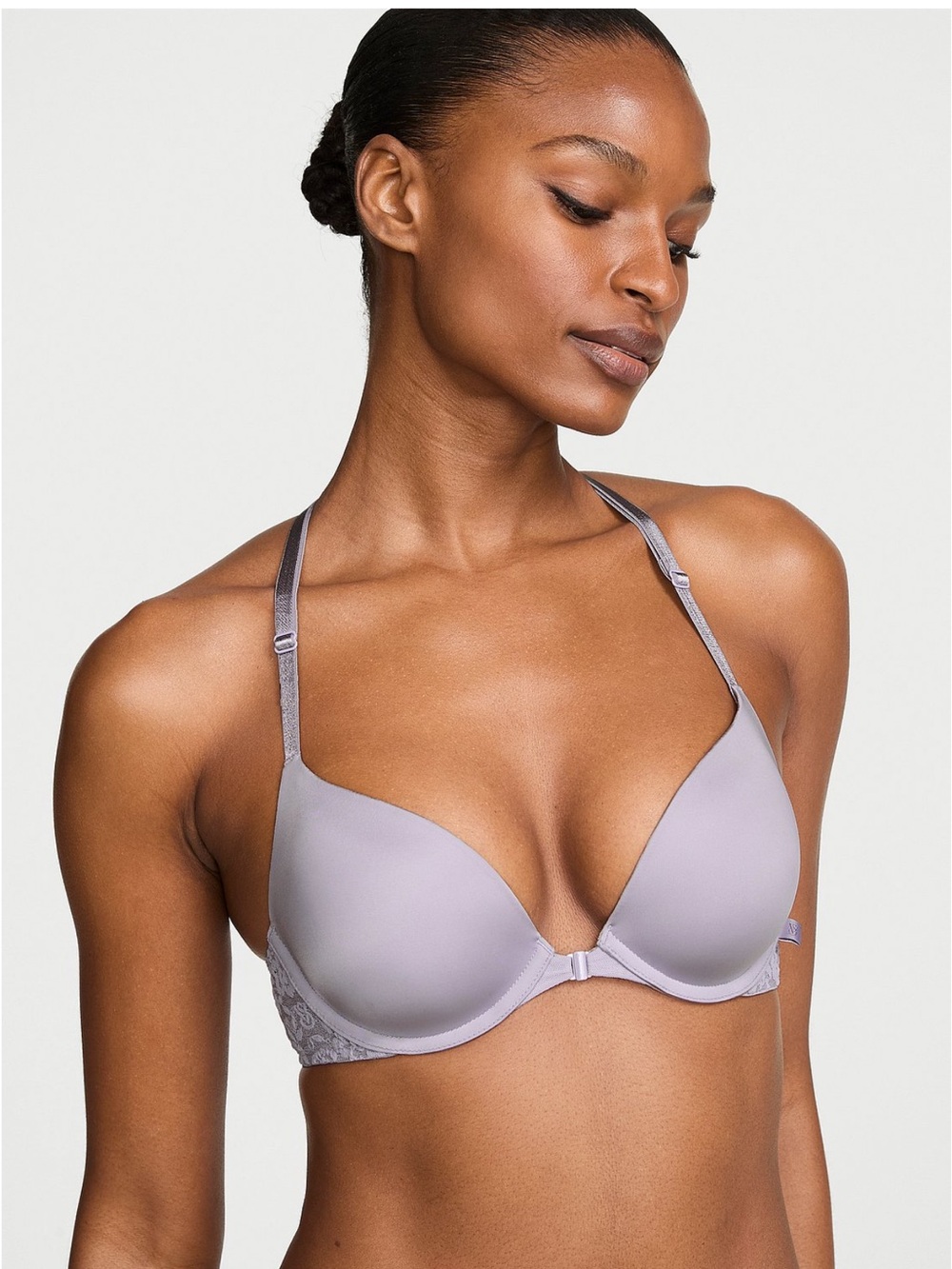 NWT Victoria's Secret Front Close
Sexy Tee Smooth Lacie Push-Up Bra Lavender 36B
